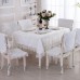 Europa estilo boda mantel bordado floral blanco paño de tabla pastoral Encaje Telas manteles para mesa rectangular ali-14746334
